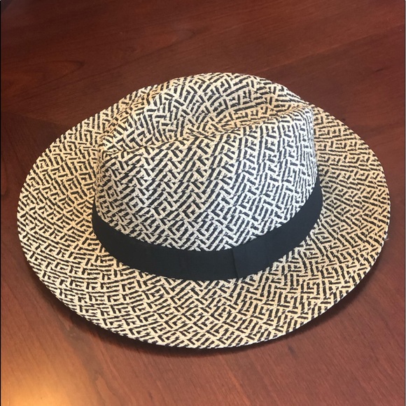 Loft Geo Straw Fedora - Picture 2 of 5